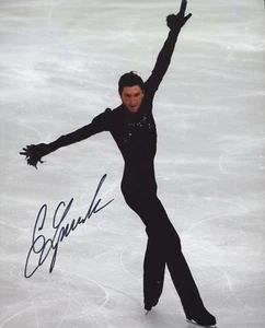 EVAN LYSACEK SIGNED 8X10 PHOTO 2010 OLYMPIC CHAMP FIGURE SKATER IN PERSON AUTO - Picture 1 of 1
