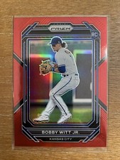 2023 Panini Prizm Bobby Witt Jr #254 RED PRIZM /199 Serial Rookie RC ERROR
