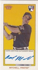 2023 Topps 206 High Series Cal Mitchell RC On-Card Auto Pittsburgh Pirates