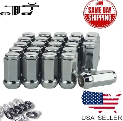 Tuerca hexagonal 32 piezas cromada 1,8" de alto M14x1,5 bellota 3/4" GMC Sierra Yukon 2500/3500  Foto 1 de 4