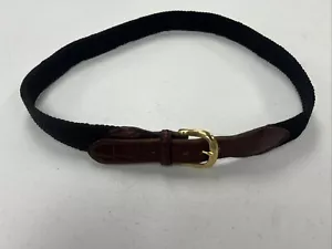 Crook Horn Herren schwarz Freizeit Gürtel GRÖSSE 34-36 (Schätzung) $ 215 - Bild 1 von 4