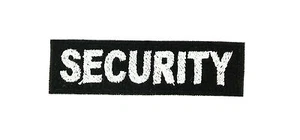 Patch Embroidered Patches Thermo Adhesive Security Safe Surveillance Staff - Picture 1 of 1