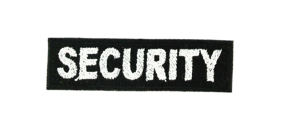 Patch toppe toppa ricamate termoadesiva security sicurressa vigilanza staff