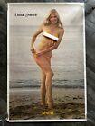Hot Girl Sexy Babe Vintage Poster THINK METRIC 1975 Mancave Garage Shop 92 61 92