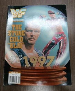 WWF World Wrestling Federation Magazine January 1997 Stone Cold & Sunny w Poster - Picture 1 of 2