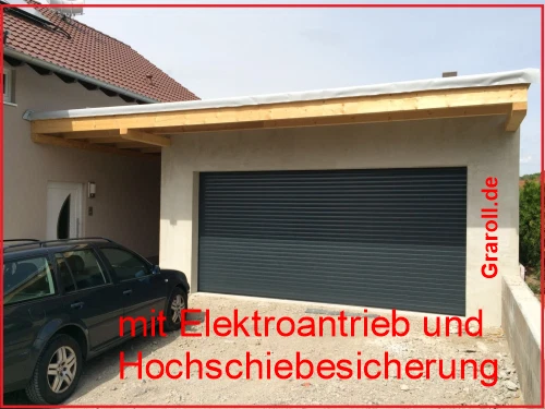 KOMPLETTE ROLLTOR 55mm NACH MAß ElektroFunk Tore Garagentor Rolladen Garagentore - Bild 1 von 4