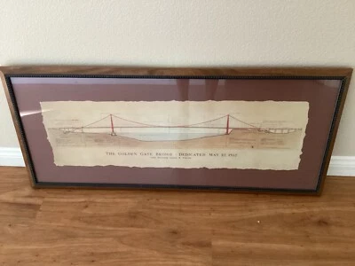 Puente Golden Gate de Craig Holmes 2001 representación arquitectónica original. Foto 1 de 4