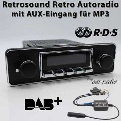 Retrosound Motor-1DAB Komplettset TRIM Oldtimer Radio MP3 DAB+ Retro Autoradio - Bild 1 von 4