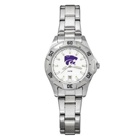 Kansas State Univ All-Pro Women's Chrome Watch W/Bracelet Cover