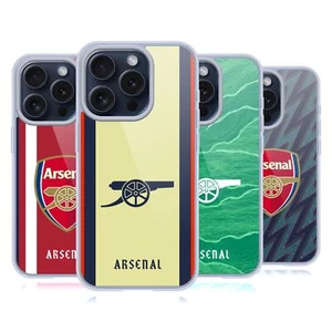ARSENAL FC 2021/22 CREST KIT GELHÜLLE KOMPATIBEL MIT APPLE iPHONE HANDYS/MAGSAFE - Picture 1 of 11
