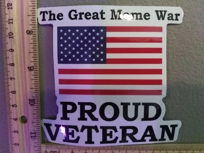 Новая смешная американская наклейка стикер Big The Great Meme War Proud Veteran автомобиль грузовик  - Изображение 1 из 4