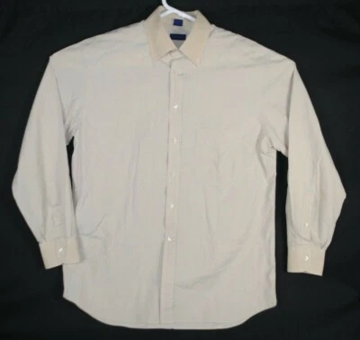 Camisa con botones Jeff Rose para hombre L grande LS manga larga azul amarillo Italia Foto 1 de 4