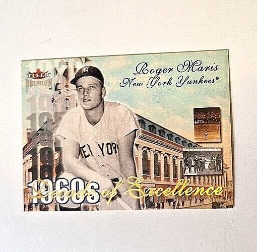 2001 Fleer Premium Decades of Excellence #21 Roger Maris Yankees HOF SUPERSTAR - Image 1 of 2