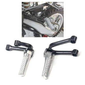 2x Motorcycle Cross-country Rear Passenger Foot Peg Pedal Bracket Side Stand New - Picture 1 of 11