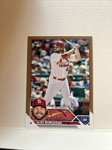 2023 Topps Alec Burleson Gold Parallel 1644/2023 Cardinals Rookie