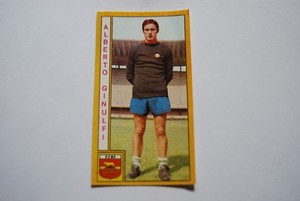 Calciatori Panini 1969 / 70 Alberto Ginulfi - Roma - NUOVA