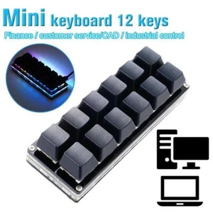 12 Key Gaming Keyboard Program Macro Keypad Black Geschenk P9O2 G8N2 L7Y7 B C1Y8 - Picture 1 of 12