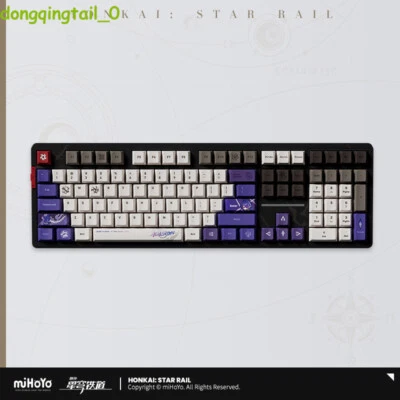 Presale miHoYo Honkai:Star Rail Acheron Mechanical Keyboard PBT 87/108 Keys RGB - Image 1 of 4
