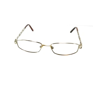 Charmante Brille NUR GESTELL Gold Rechteckig Vollrand TI10860 ? Bitte LESEN - Bild 1 von 13