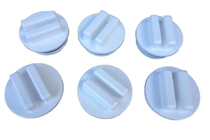 Hayward SP1022C 1.5" Set Of 6 Threaded Winter Plug O-Ring Filters Returns White - Picture 1 of 7