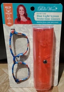 The Pioneer Woman Blue Light Screen Protection Glasses with Case Heritage Floral - Picture 1 of 2