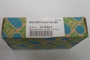 1 pieza Nuevo Distribuidor de Contacto Phoenix SAC-5PY-F/M-F VP SH 1419933 - Imagen 1 de 1