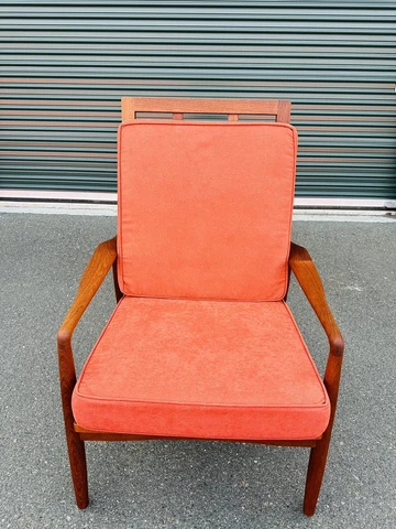 Beautiful Mid Century Danish Søren Ladefoged Mobler Lounge Armchair W/ Cushion Cover