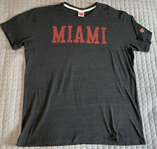 Homage X-large MIAMI University RedHawks Ohio Dark Gray T-Shirt Mens XL EUC