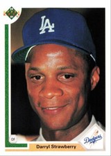 1991 Upper Deck Baseball Darryl Strawberry Los Angeles Dodgers #245