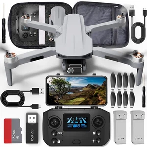 Drone with Camera 4K HD GPS Adult Beginner 5G Transmission Foldable Quadcopter - Picture 1 of 9
