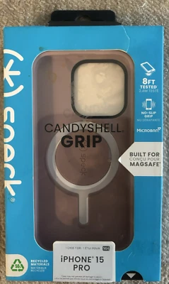 NEW iPhone 15 Pro Max Speck CandyShell Grip MagSafe Case LILAC Color - Image 1 of 2