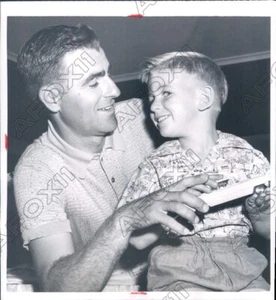 1955 US Open Golf Champion Jack Fleck & Son Craig Press Photo - Bild 1 von 2