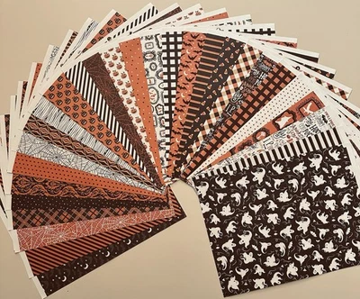 “HALLOWEEN BASIC”SCRAPBOOKING / CRAFTS ~30 SHEETS~8.5 X 11 BY RECOLLECTIONS - Image 1 of 2