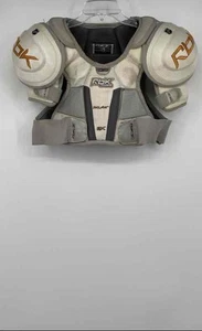 Reebok Gray White 6K FitLite NHL Hockey Shoulder Pads Size Small Estimated - Picture 1 of 7