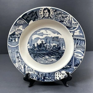 Batalla del Lago Erie Kettlesprings Hornos OH Cerámica Plato 10". - Imagen 1 de 3