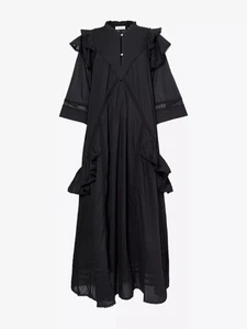 Maxi abito SKALL STUDIO Colette in cotone biologico. In nero, taglia 40 nuovo con etichetta - Foto 1 di 5