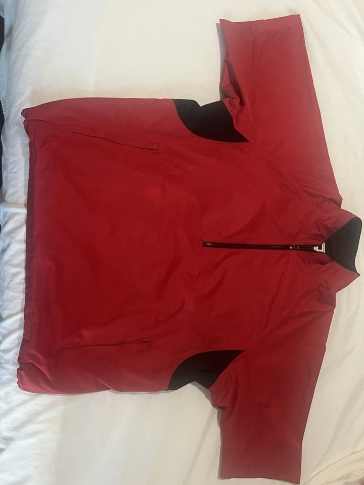 Chaleco/chaqueta FootJoy DryJoy Tour XP 1/2 cremallera para hombre 2XL ROJO viento/lluvia XXL Foto 1 de 4