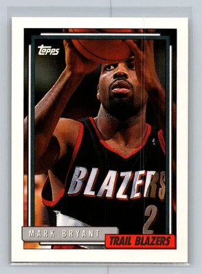 1992-93 Topps #235 Mark Bryant Portland Trail Blazers Basketball Card - Image 1 of 2