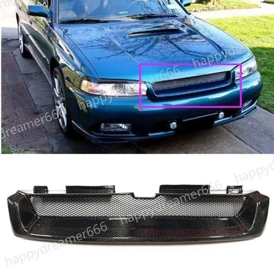 Carbon Fiber Front Bumper Grille Grill For Subaru Legacy Outback 1995-1999 1997 - Image 1 of 4