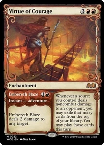 NM M - Virtue of Courage (Vitrina): Wilds of Eldraine - Imagen 1 de 1