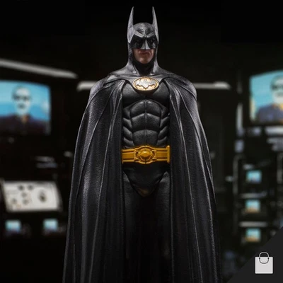 Iron Studios Batman 1989 Statue Figure DC Dark Knight Michael Keaton Rare 1:10