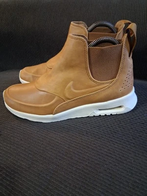 Nike Air Max Thea Mid Boots Women 7 Brown  Leather 417724-003 Sneakers Pull On - Image 1 of 4