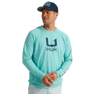 Standard Icon X Hoodie, Fishing Shirt with Sun Protection for Men, Marine Blue - Image 1 of 4