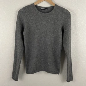 Suéter Pullover Hawick Gris Cachemira Con Lúrex Metálico Cuello Redondo Escocia - Imagen 1 de 4