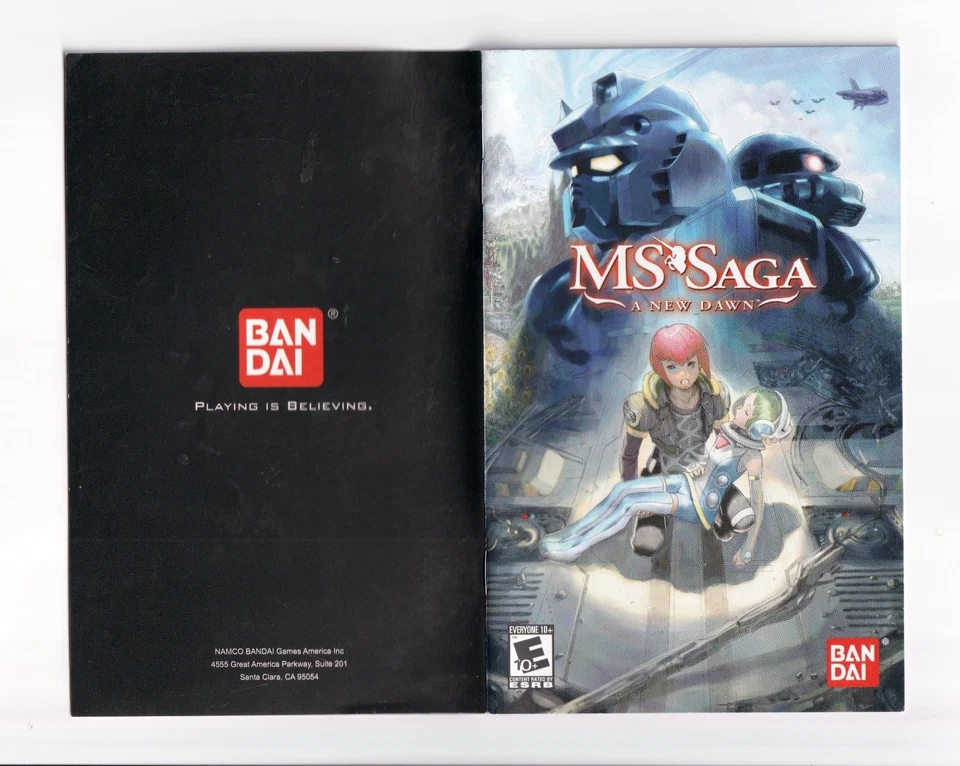 MS Saga новый рассвет - подлинный руководство инструкция буклет - PlayStation 2 PS2 - Изображение 1 из 1