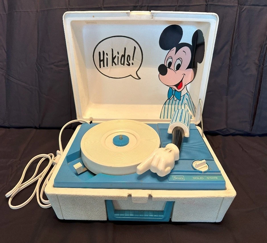 Mickey Mouse Record Player In Vintage Record Players for sale | eBay