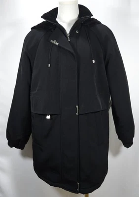 Vintage Fleet Street Women's Black Removable Hood Insulated Coat Size Small  - Image 1 of 4