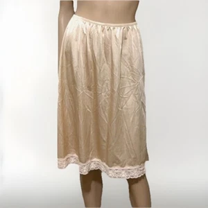 Falda sin cordones vintage de Woolite para mujer color tostado hecha en EE. UU. talla mediana - Imagen 1 de 5