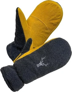 SKYDEER Upgraded Winter Mittens with Soft Deerskin Suede Leather & Thermal Polar - Picture 1 of 6