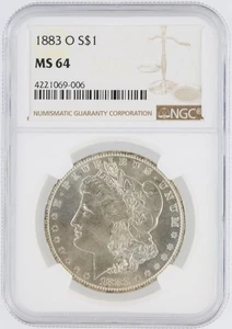 1883-O Morgan Silver Dollar NGC MS64 S$1 New Orleans Minted No Reserve - Picture 1 of 4